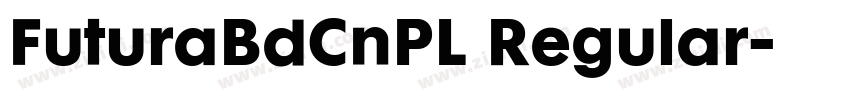 FuturaBdCnPL Regular字体转换